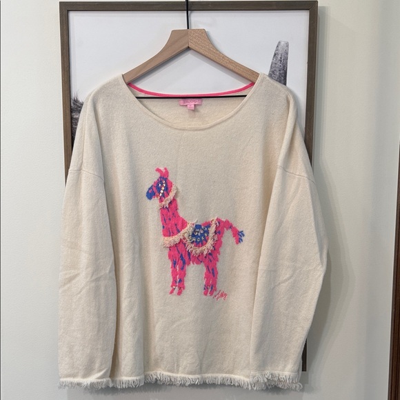 Lilly Pulitzer Sweaters - Lilly Pulitzer Llama 🦙 Cashmere Sweater 💕